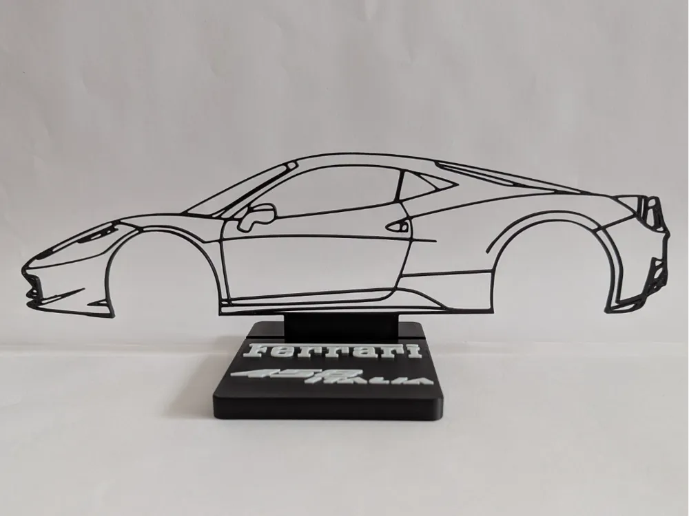 Ferrari 458 Italia silhouette