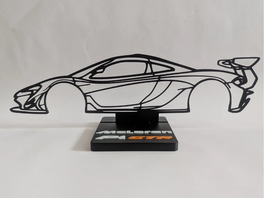 McLaren P1 GTR silhouette