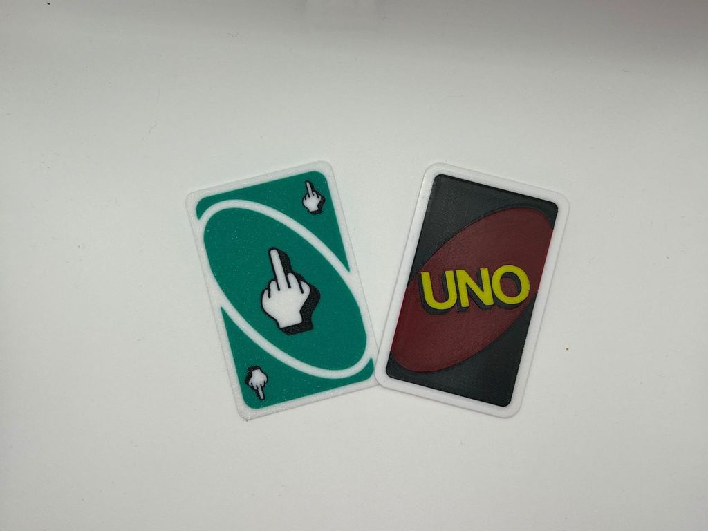 UNO Cards Reverse & Middle Finger
