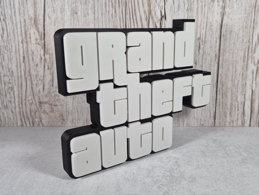 Grand Theft Auto Logo Stand