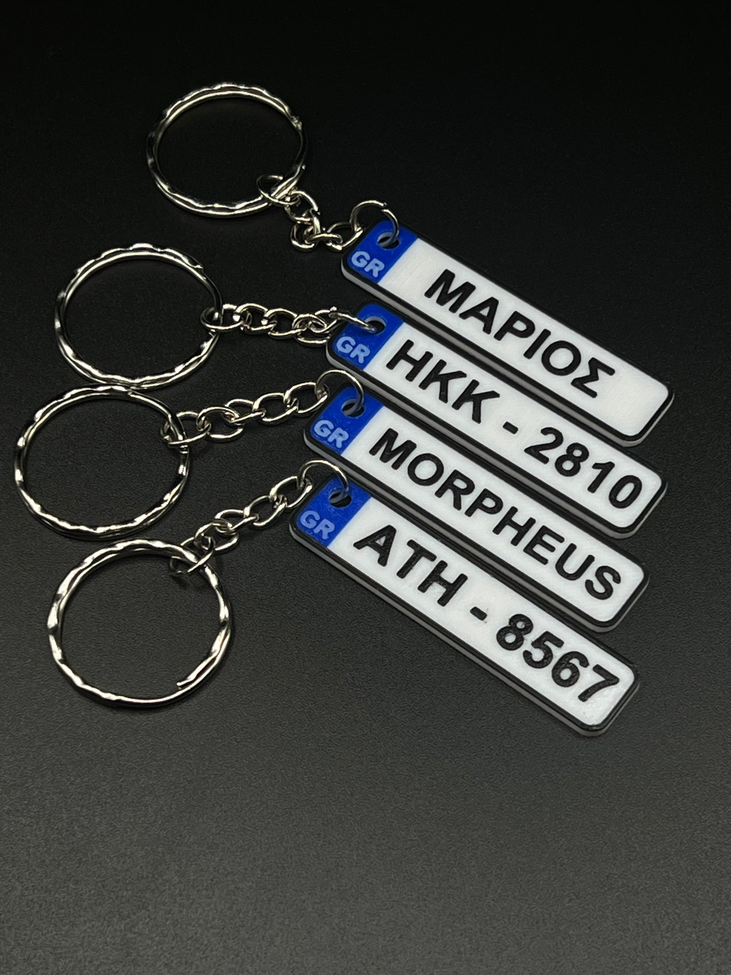 Custom License Plate Keychain